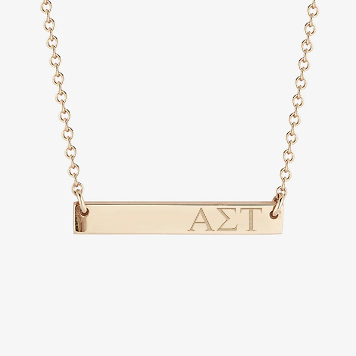 Alpha Sigma Tau Horizontal Bar Necklace