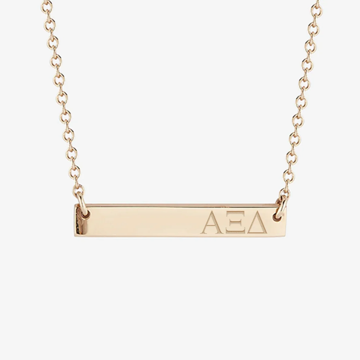Alpha Xi Delta Horizontal Bar Necklace