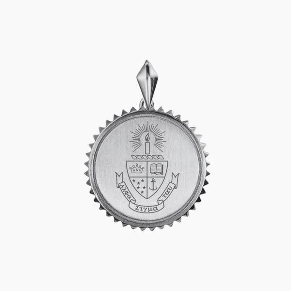 Alpha Sigma Tau Sunburst Crest Pendant