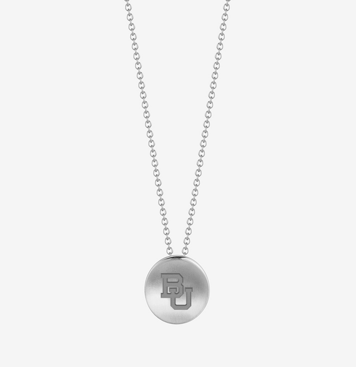 Baylor BU Necklace in Sterling Silver