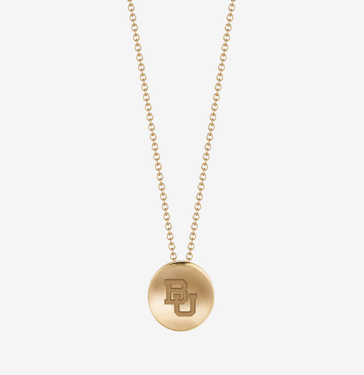 Baylor BU Necklace in Cavan Gold and 14K Gold