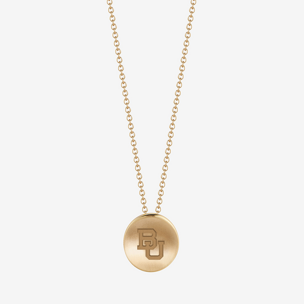 Baylor BU Necklace in Cavan Gold and 14K Gold