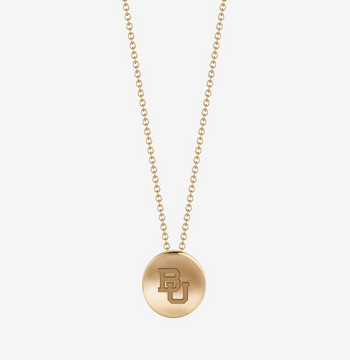 Baylor BU Necklace in Cavan Gold and 14K Gold