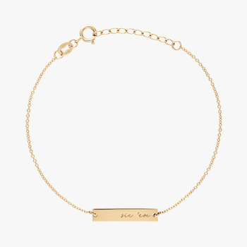 Baylor University Horizontal Necklace Cavan Gold