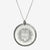 Silver Boston College Florentine Crest Necklace Large