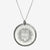 Silver Boston College Florentine Crest Necklace Large