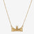 Gold Boston College Gasson Hall Necklace