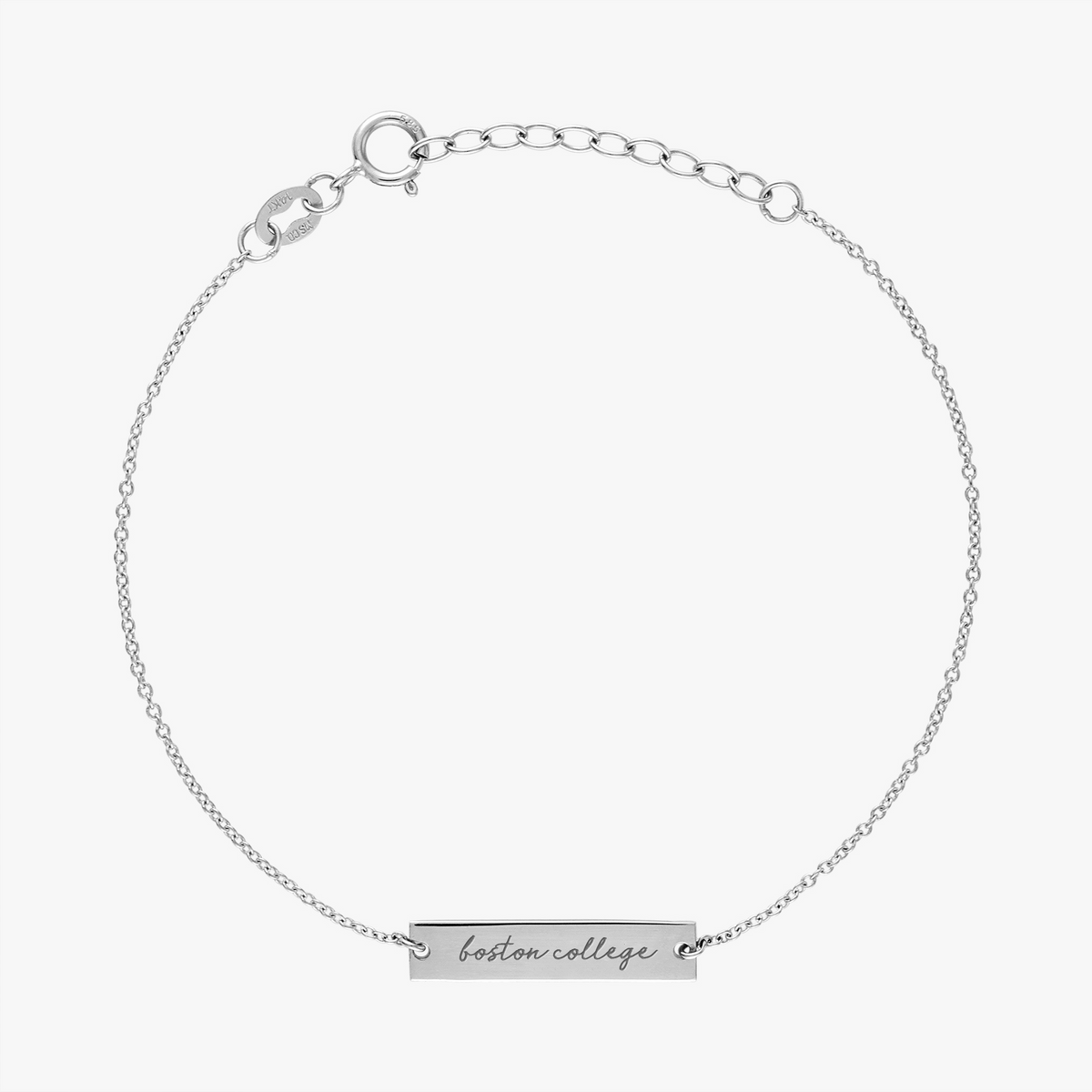 Boston College Horizontal Necklace Sterling Silver