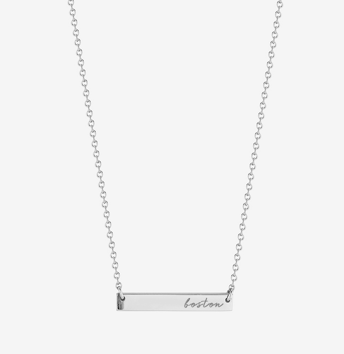 BU Horizontal Bar Necklace