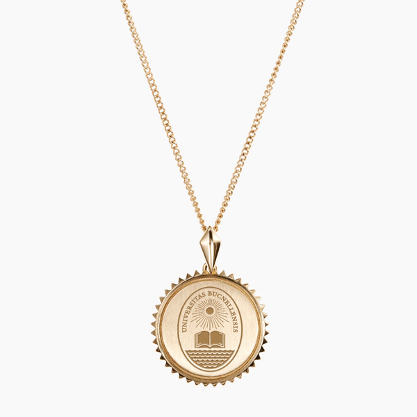 Bucknell Seal Sunburst Necklace Cavan Gold