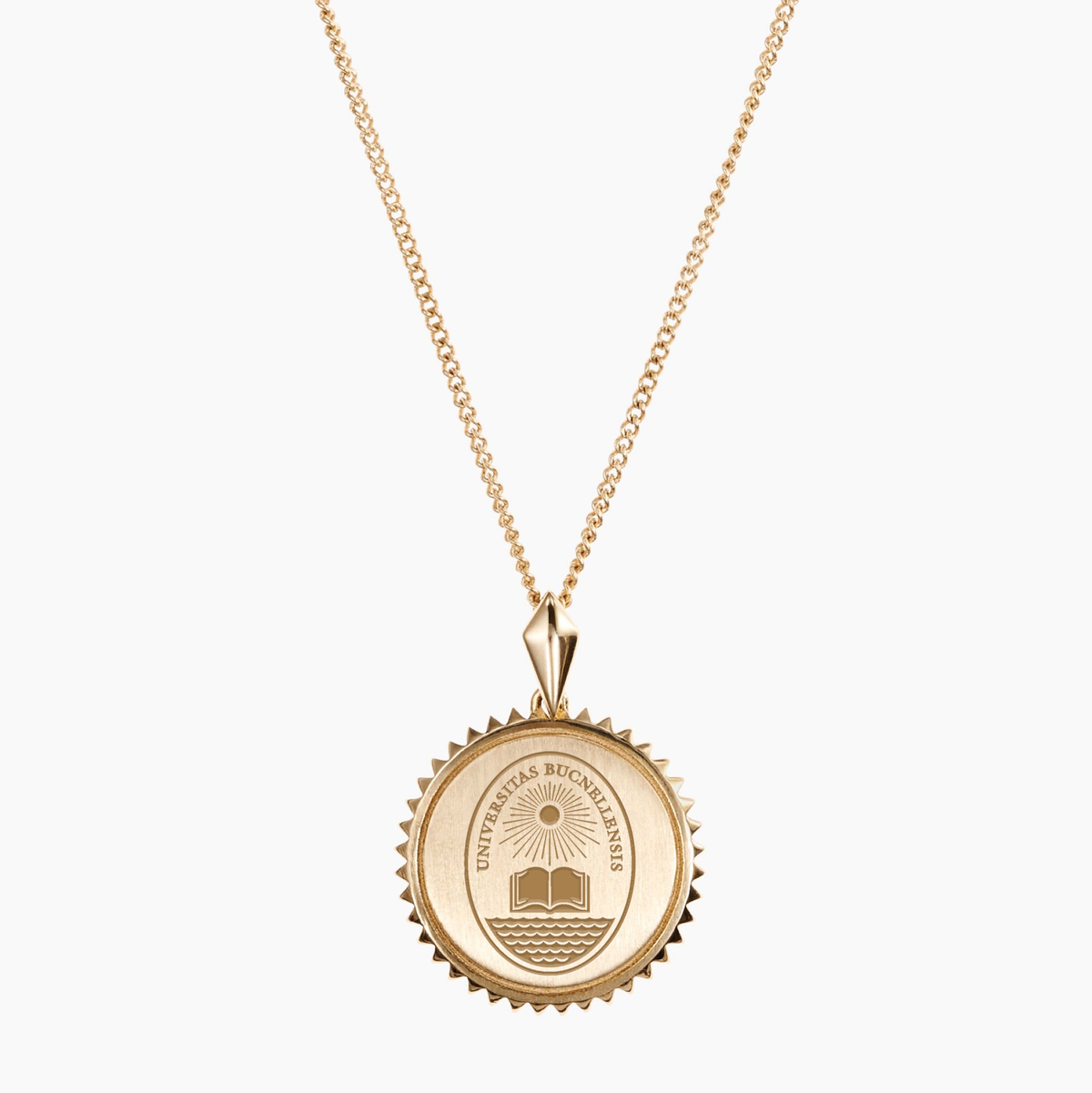 Bucknell Seal Sunburst Necklace Cavan Gold