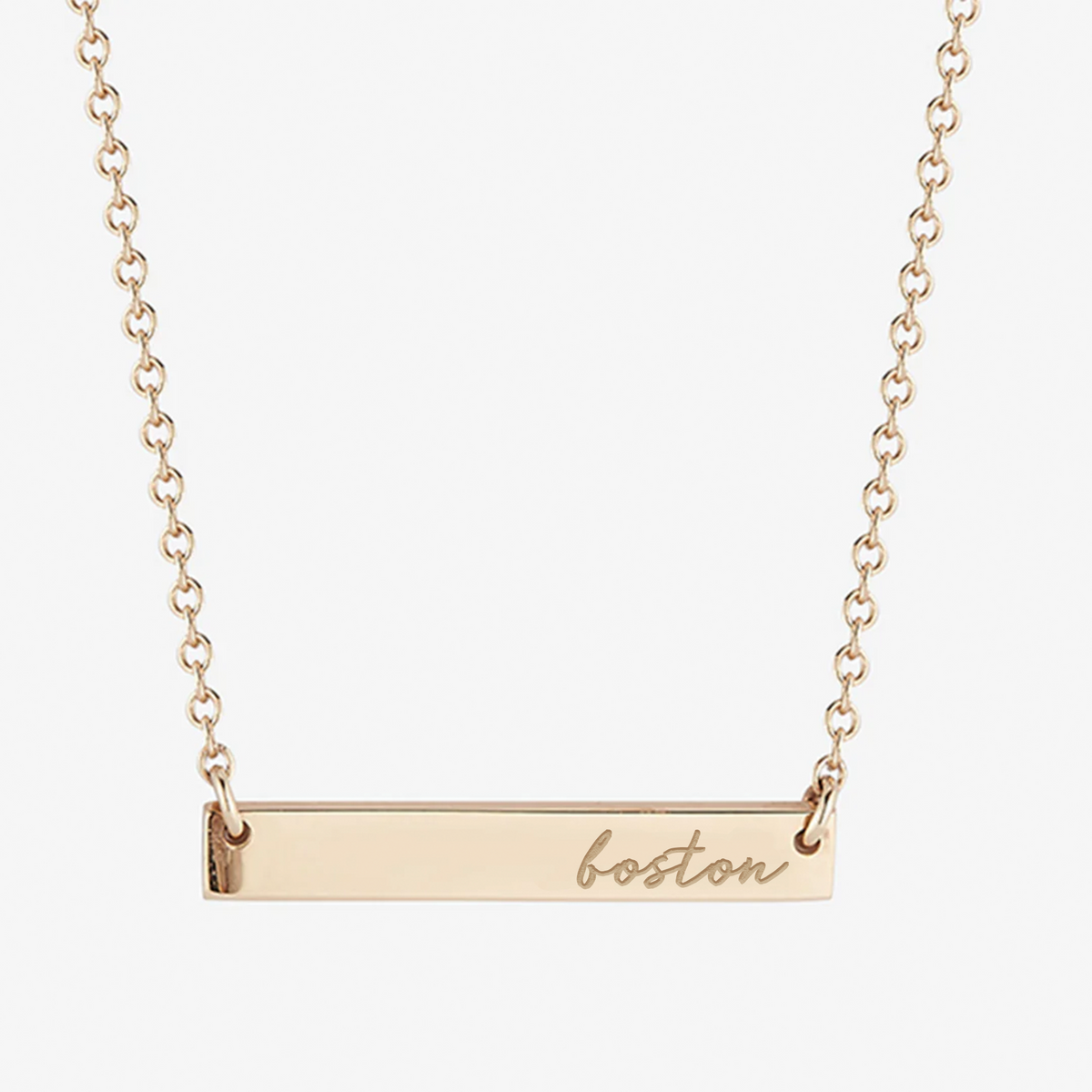 BU Horizontal Bar Necklace