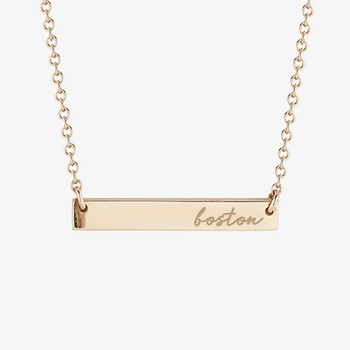 BU Horizontal Bar Necklace