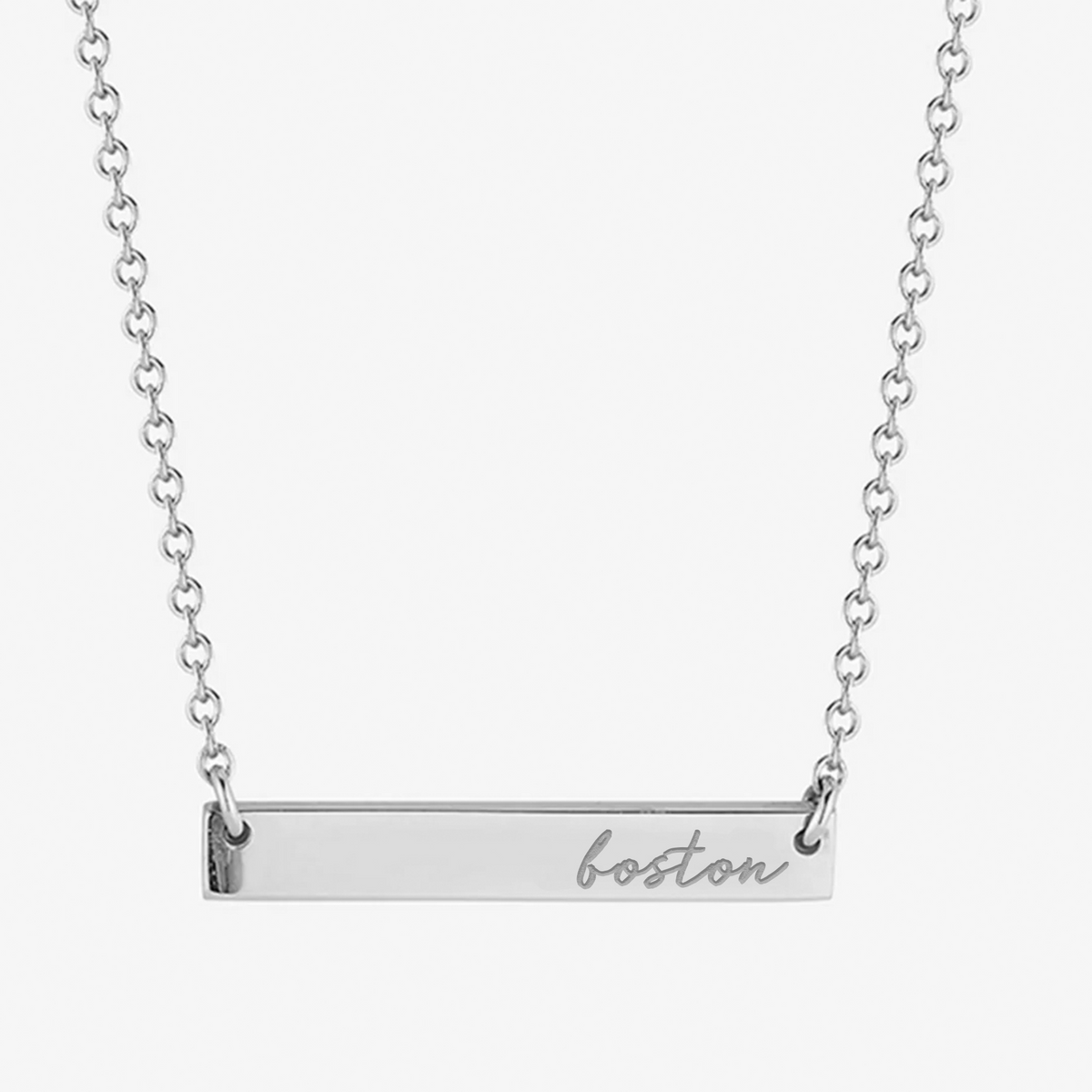 BU Horizontal Bar Necklace