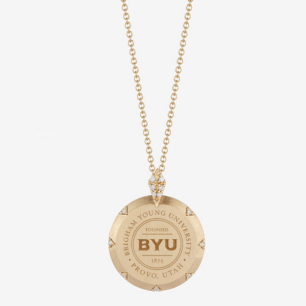 BYU 7-Point Diamond Pendant