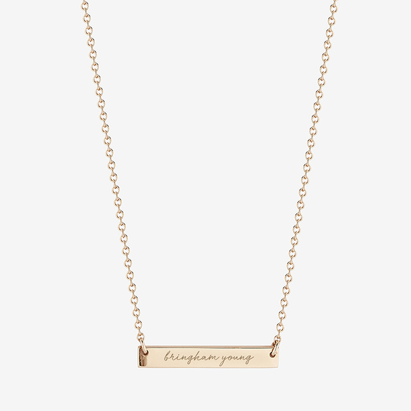 BYU Horizontal Bar Necklace