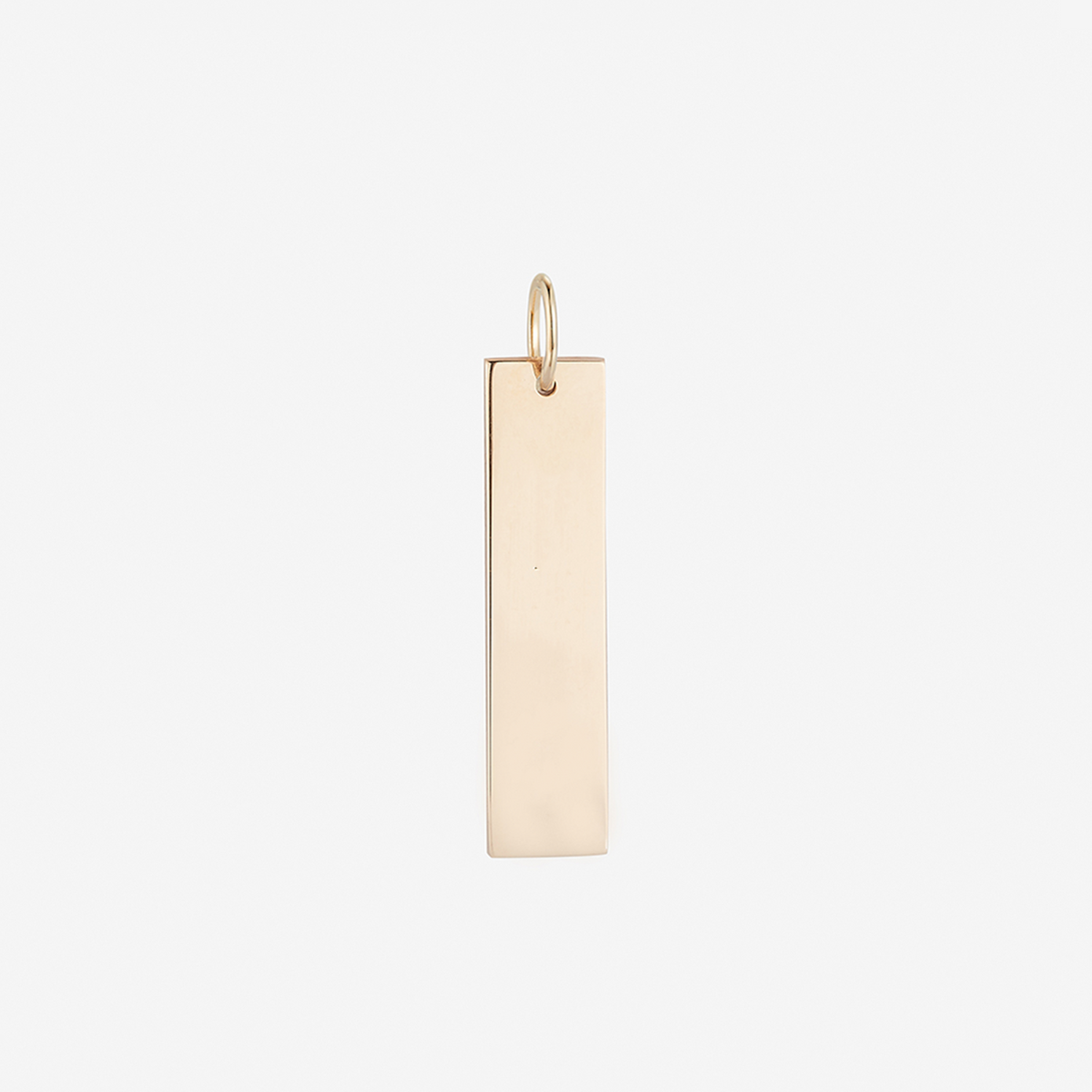 Custom Gold Vertical Bar Necklace