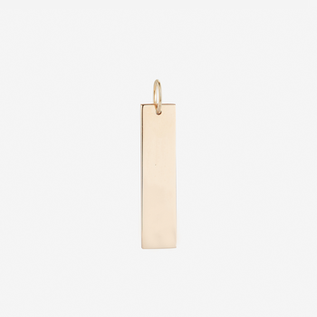Custom Gold Vertical Bar Necklace