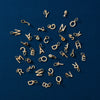 Diamond Letter Necklace Charms 14K Gold