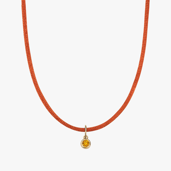 Burnt Orange Silk Cord Citrine Bundle