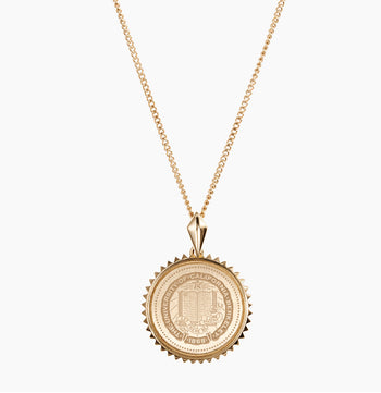 Cal Berkeley Crest Sunburst Necklace