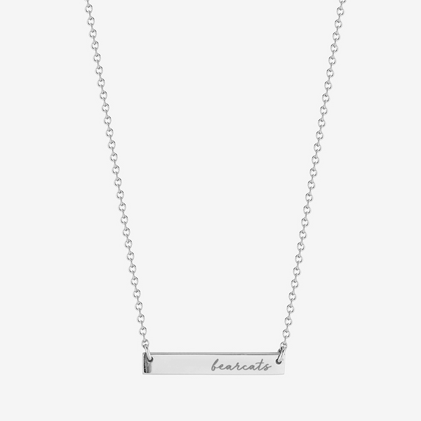 Cincinnati Bearcats Horizontal Bar Necklace