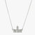 Silver Clemson Tillman Hall Necklace