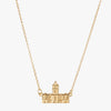 Gold Clemson Tillman Hall Necklace