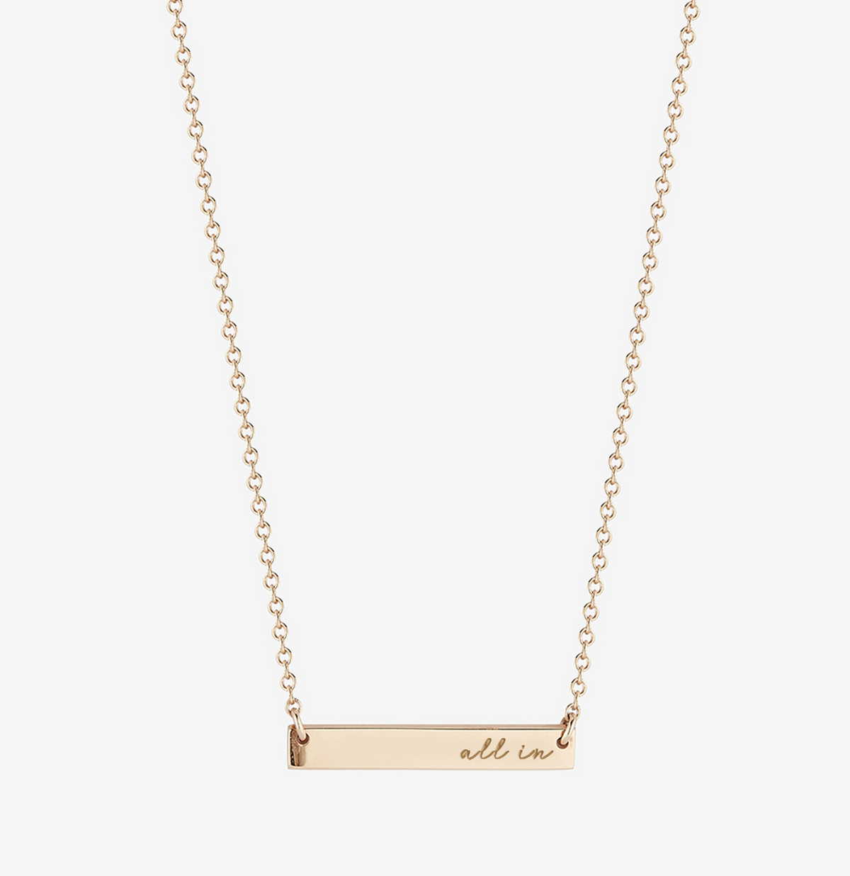 Clemson All In Horizontal Bar Necklace