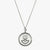 Silver Columbia Sunburst Crest Necklace