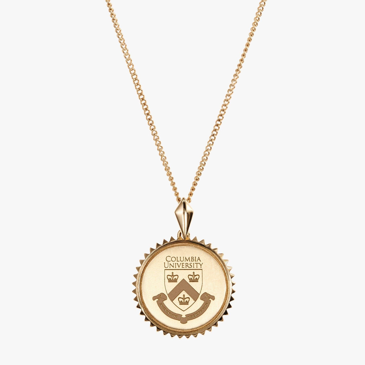 Columbia Sunburst Necklace with Cable Chain