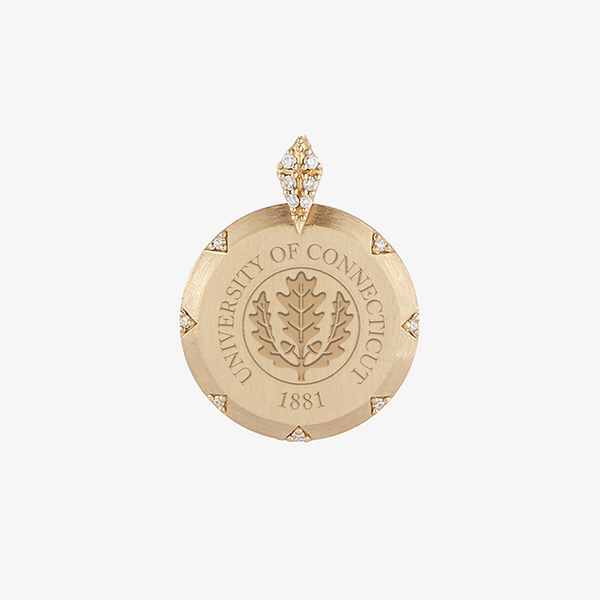 UCONN 7-Point Diamond Pendant