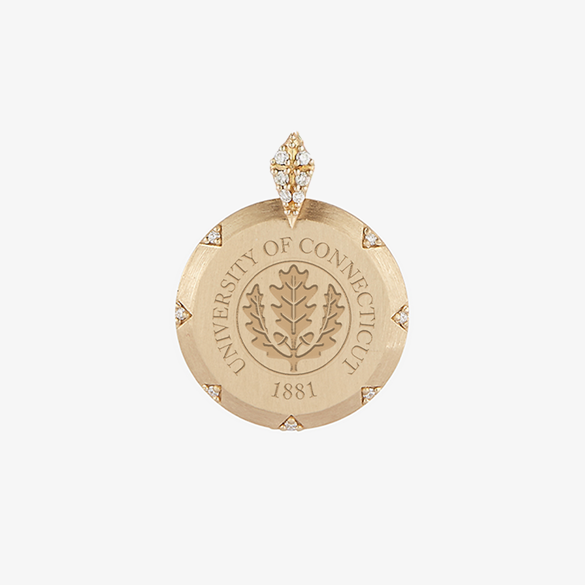 UCONN 7-Point Diamond Pendant