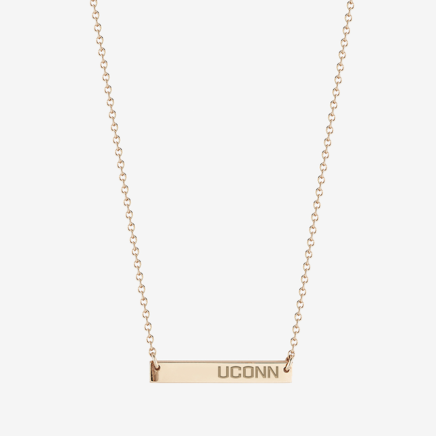 UCONN Horizontal Bar Necklace