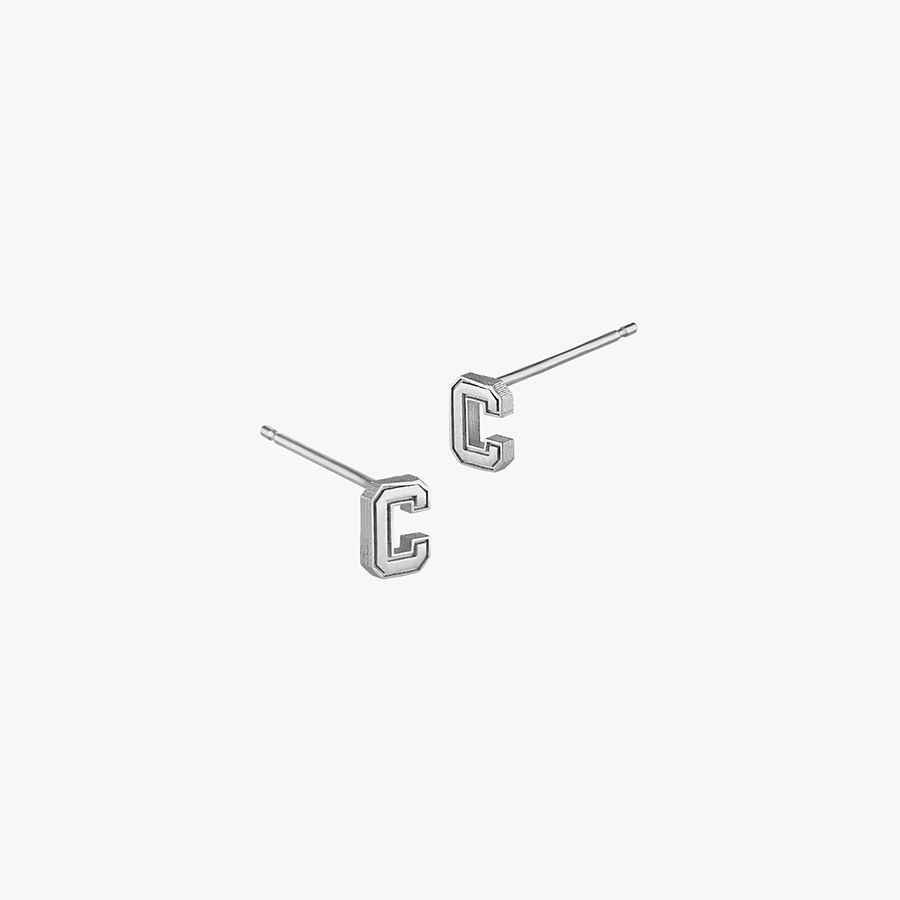Cornell C Stud Earring