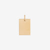Custom Rectangular Pendant in Cavan Gold and 14K Gold