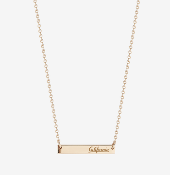 Berkeley California Horizontal Bar Necklace