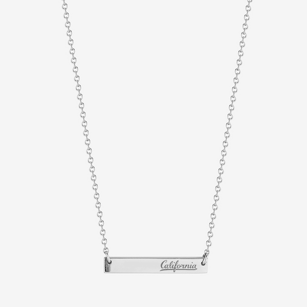 Berkeley California Horizontal Bar Necklace