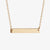 Custom Horizontal Bar Necklace