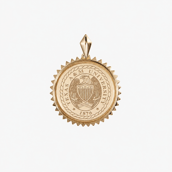 Texas A&M Sunburst Crest Pendant
