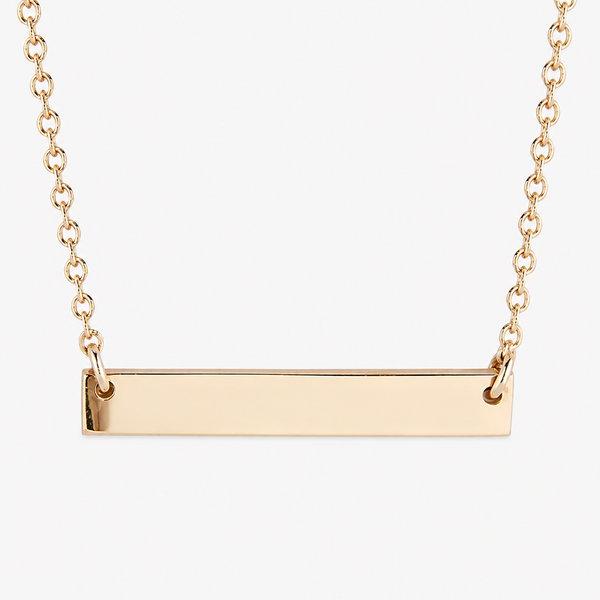 Custom Horizontal Bar Necklace