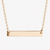 Personalized Horizontal Bar Necklace