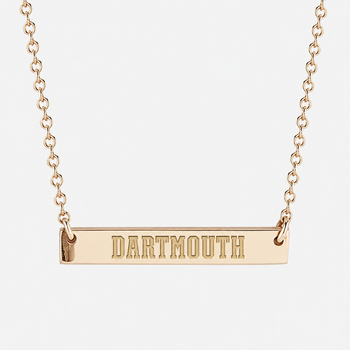 Dartmouth Logo Horizontal Bar Necklace