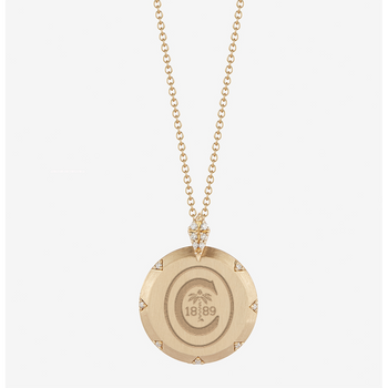 Clemson 7-Point Diamond Pendant