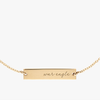 Auburn War Eagle Horizontal Necklace Cavan Gold Close Up