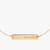 Cincinnati University Horizontal Necklace Cavan Gold Close Up