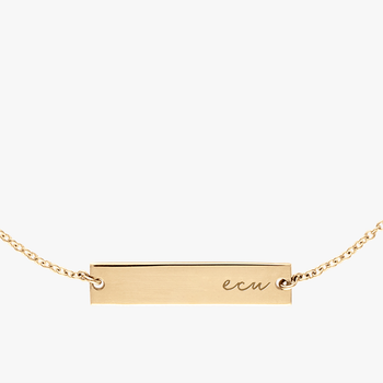 ECU Horizontal Necklace Cavan Gold Close Up