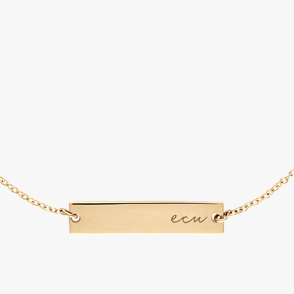 ECU Horizontal Necklace Cavan Gold Close Up