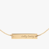 Ole Miss Horizontal Necklace Cavan Gold Close Up