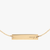 Navy Horizontal Necklace Cavan Gold Close Up